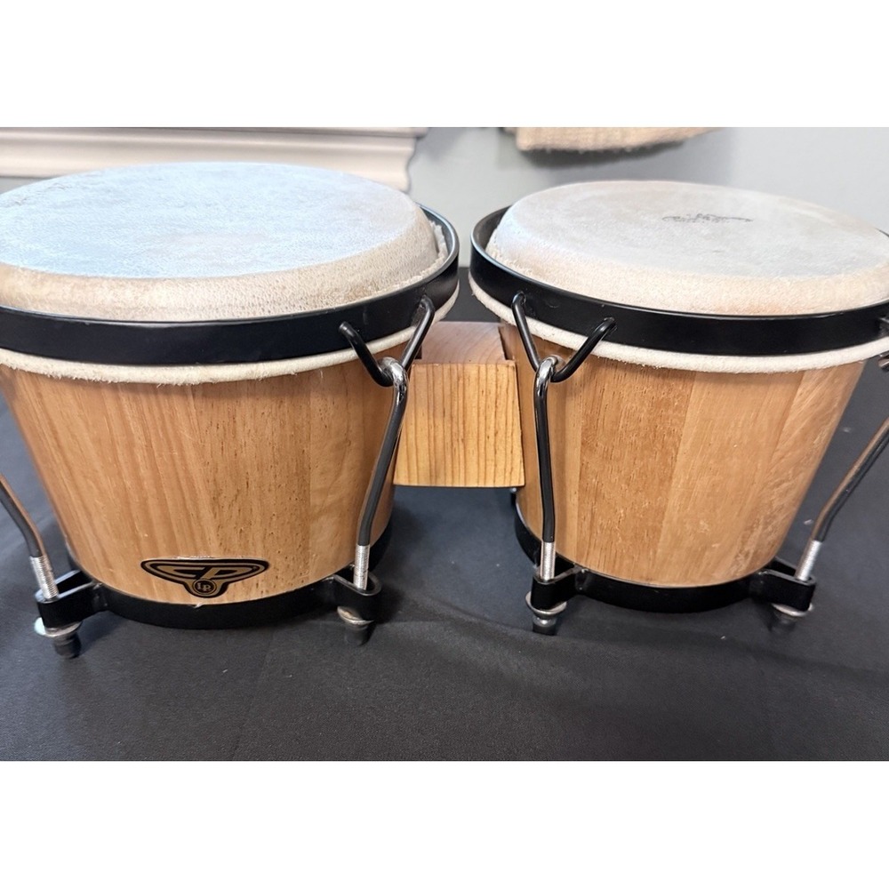 LP Latin Percussion  Bongos Wood Percussion Drum Set